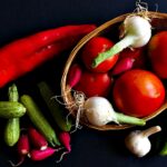 assorted vegetables and brown wicker basket