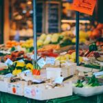 shallow focus photography of produce stand