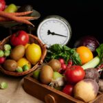 a wooden box filled with lots of different types of vegetables