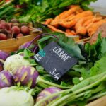 a table full of vegetables